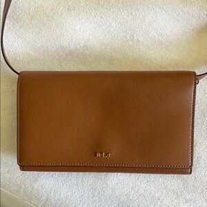 Lauren Ralph Lauren tan wallet on chain
